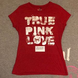 Victoria’s Secret PINK Vintage Style Bling Tee L